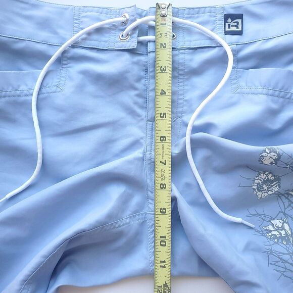 Immersion Research Board Shorts Women 2 Blue Floral 10" Kayak Paddle Swim Beach - Picture 7 of 8